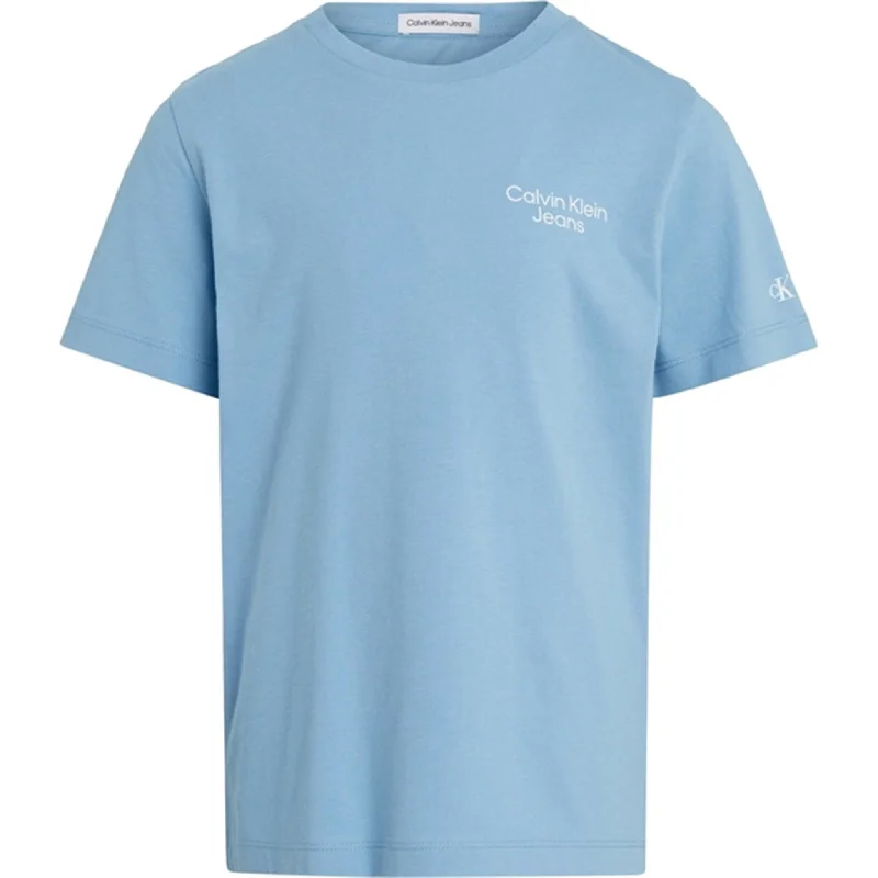 Calvin Klein CKJ Stack Logo T-Shirt Dusk Blue