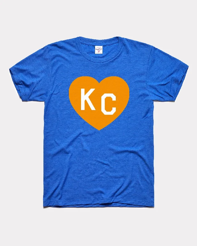 Royal Blue Crown Town KC Heart Vintage T-Shirt