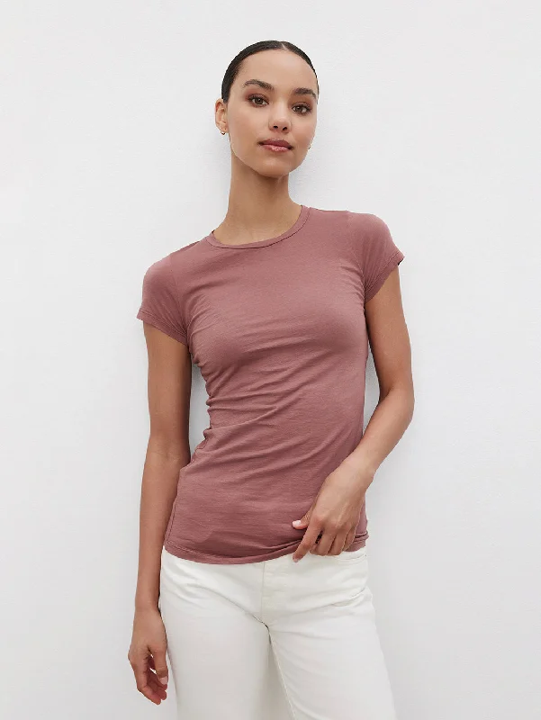 Jemma Crew Neck T-Shirt - Blush