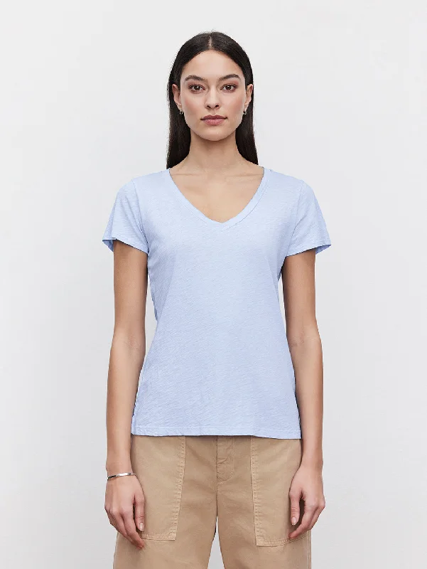 Lilith V Neck T-Shirt - Mist