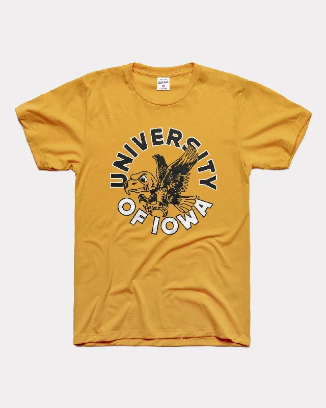 University of Iowa Flying Herky Circle Gold T-Shirt