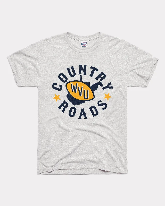 West Virginia Country Roads Ash Grey T-Shirt