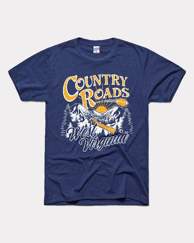 West Virginia Country Roads Navy T-Shirt