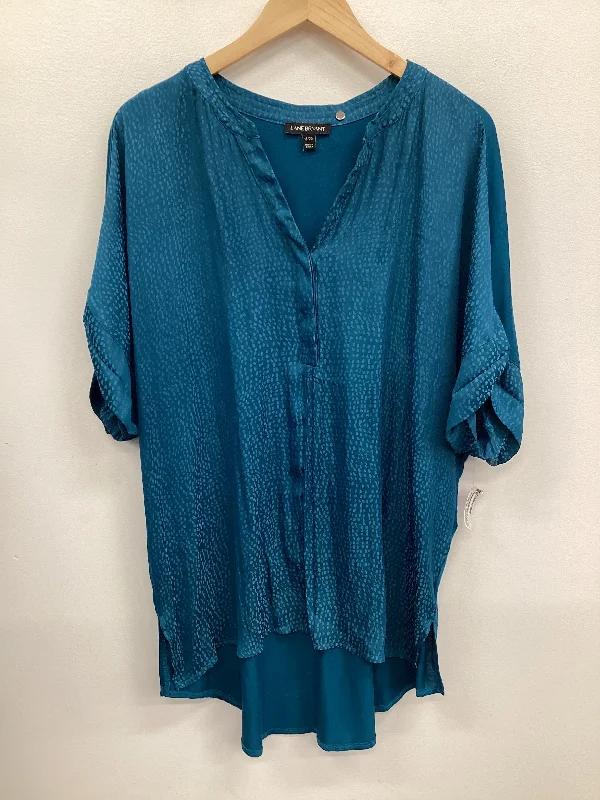 Top 3/4 Sleeve Basic By Lane Bryant In Green, Size: Xxl