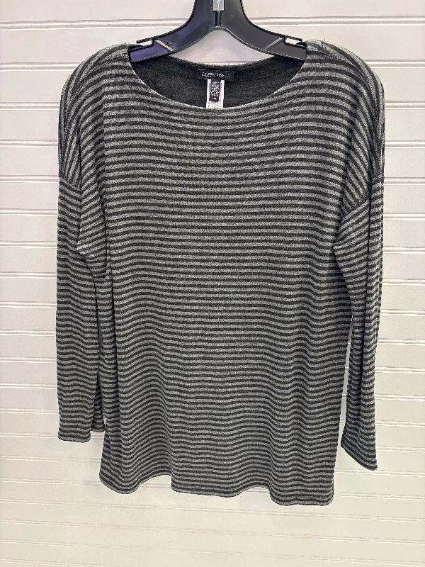 Top 3/4 Sleeve By Eileen Fisher In Grey, Size: S