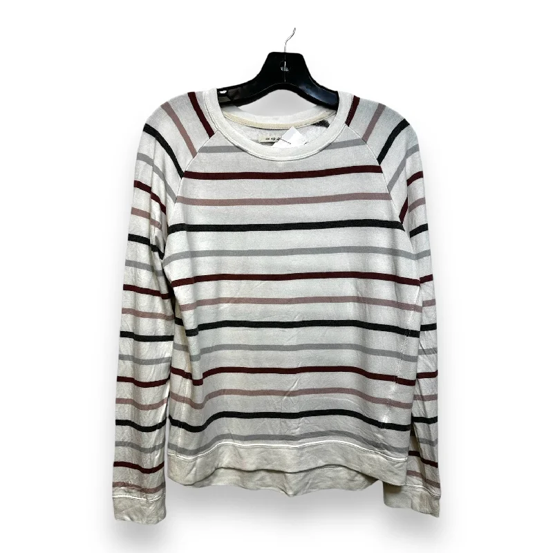 Top Long Sleeve Basic By Thread And Supply In Striped Pattern, Size: S