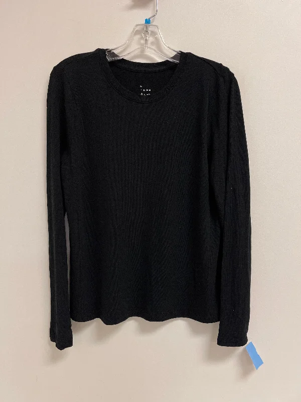 Top Long Sleeve By A New Day In Black, Size: M