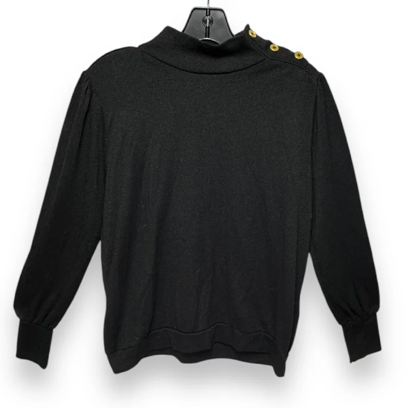 Top Long Sleeve By Banana Republic In Black, Size: S