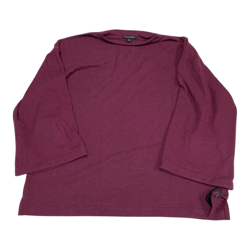 Top Long Sleeve By Banana Republic In Purple, Size: L