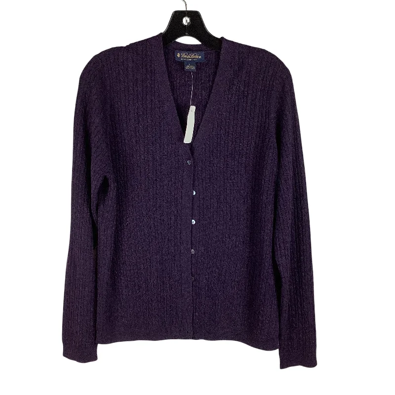 Top Long Sleeve By Brooks Brothers In Purple, Size: L