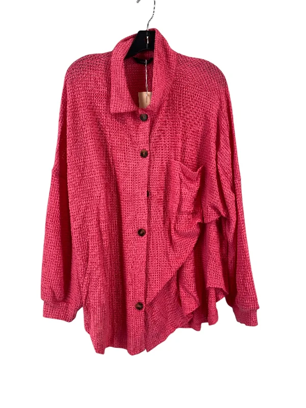 Top Long Sleeve By Clothes Mentor In Pink, Size: Xl