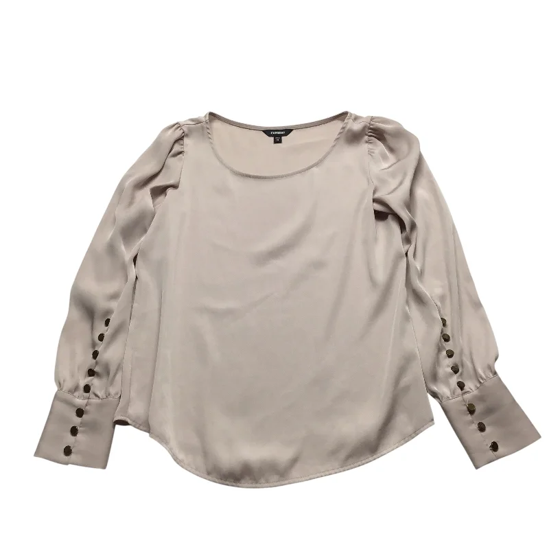 Top Long Sleeve By Express In Pink, Size: Xs