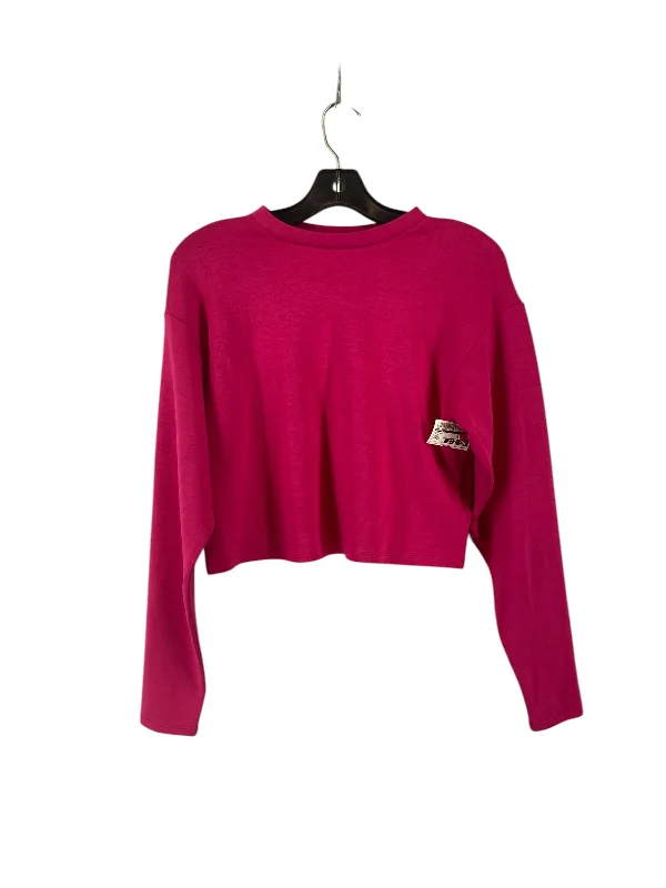 Top Long Sleeve By Express In Pink, Size: Xs