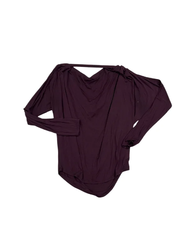 Top Long Sleeve By Express In Purple, Size: S