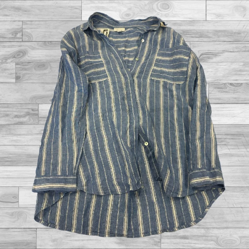 Top Long Sleeve By J. Jill In Striped Pattern, Size: M