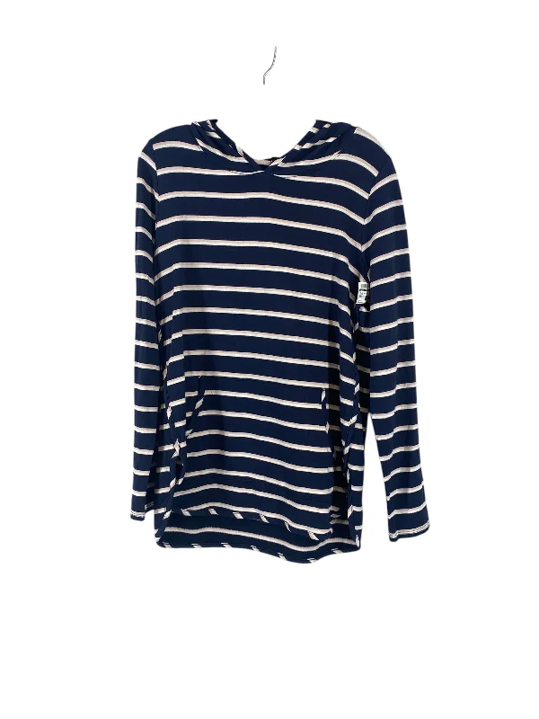 Top Long Sleeve By Market & Spruce In Striped Pattern, Size: L