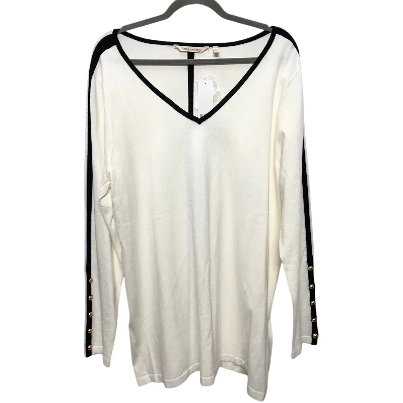 Top Long Sleeve By Soft Surroundings In Ivory, Size: Xl