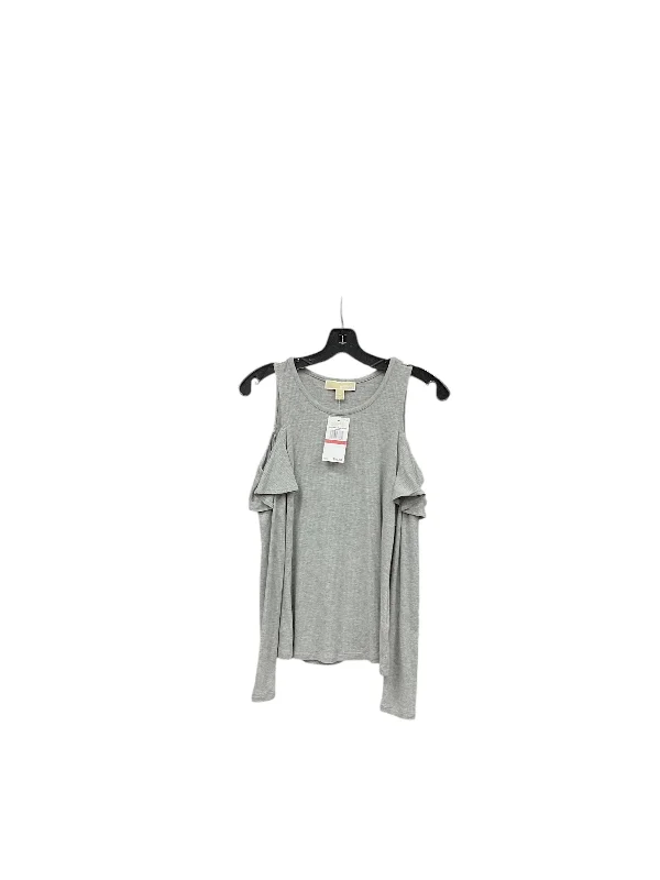 Top Long Sleeve Designer By Michael Kors In Grey, Size: Xs