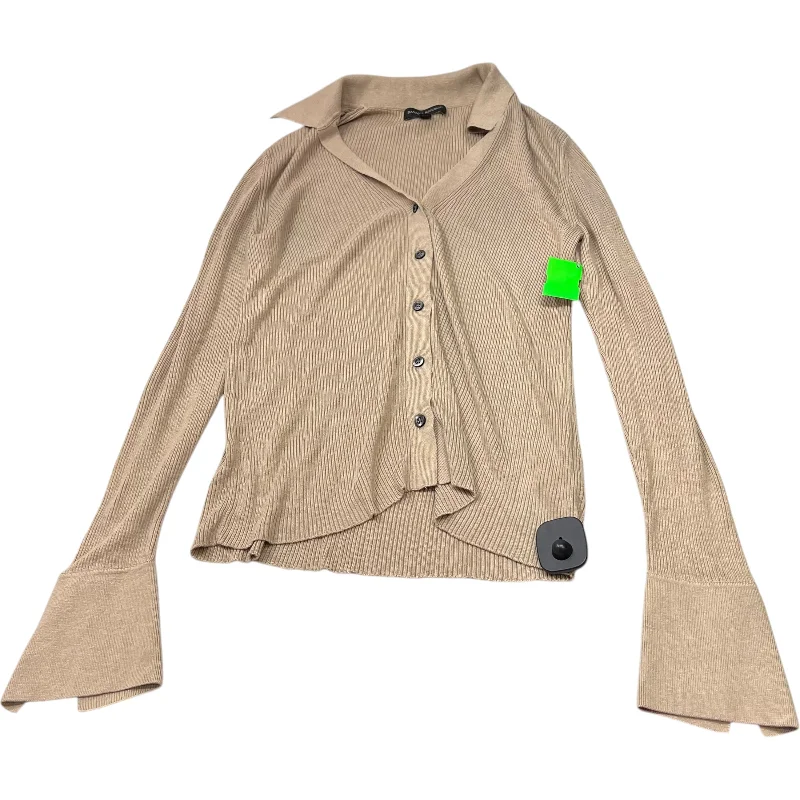 Cardigan By Banana Republic In Tan, Size: M