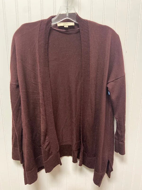 Cardigan By Loft In Maroon, Size: S