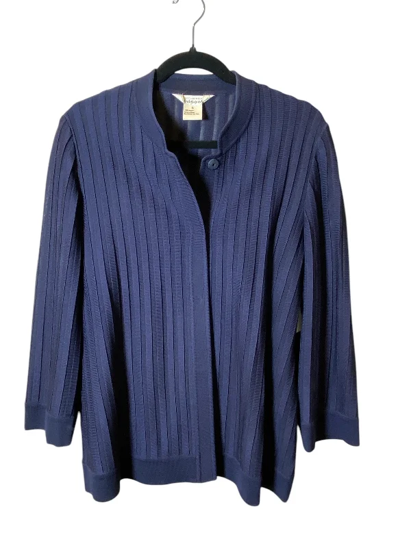 Cardigan By Misook In Navy, Size: L