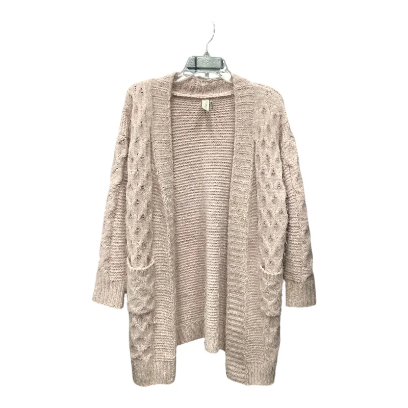 Sweater Cardigan By Allison Joy In Mauve, Size: M