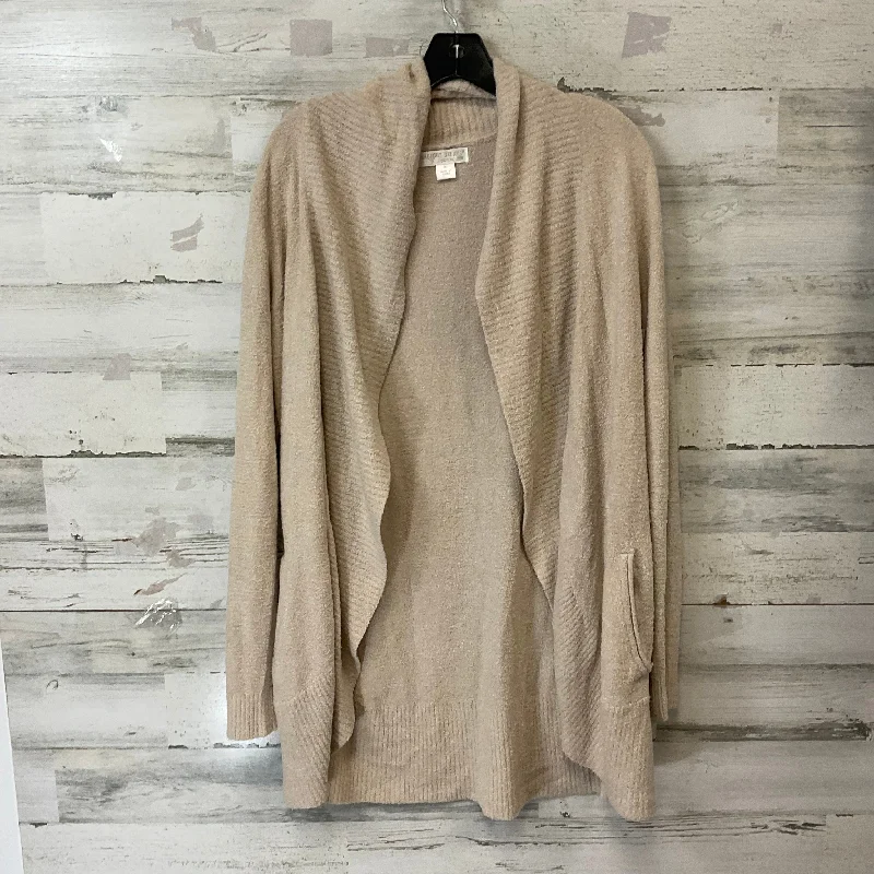 Sweater Cardigan By Barefoot Dreams In Tan, Size: M