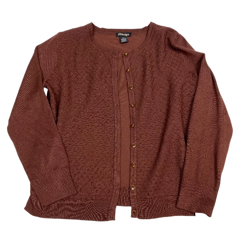 Sweater Cardigan By ByDesign In Brown, Size: Mp