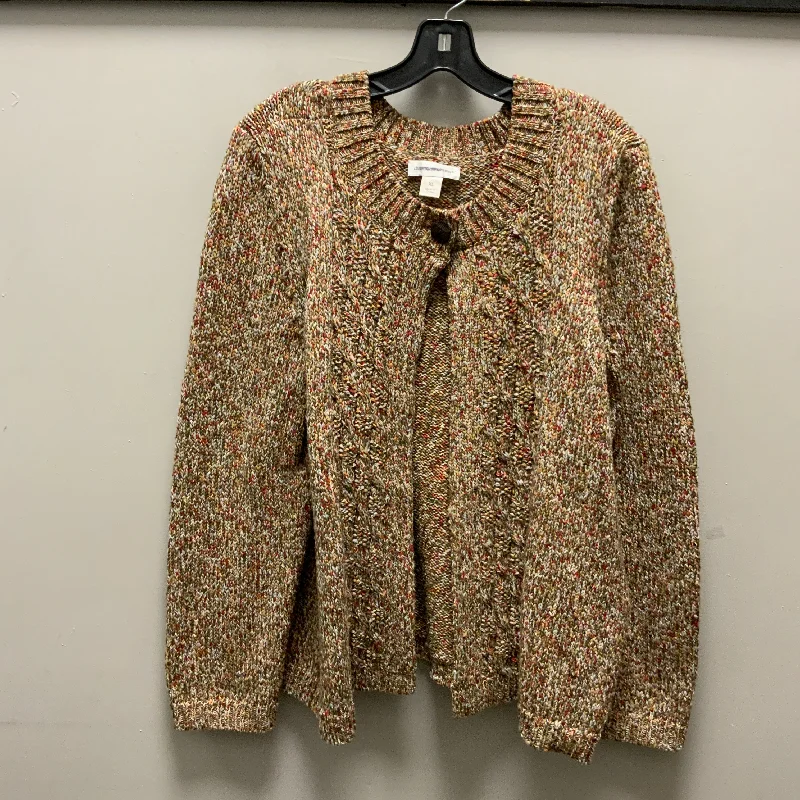 Sweater Cardigan By Christopher And Banks In Brown, Size: Xl