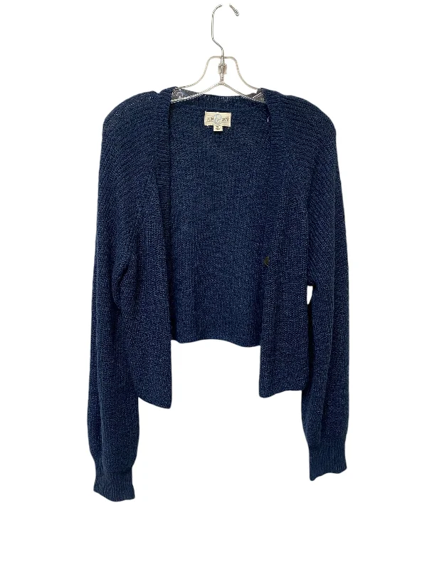 Sweater Cardigan By Clothes Mentor In Blue, Size: Xl