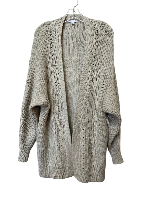 Sweater Cardigan By Clothes Mentor In Grey, Size: S