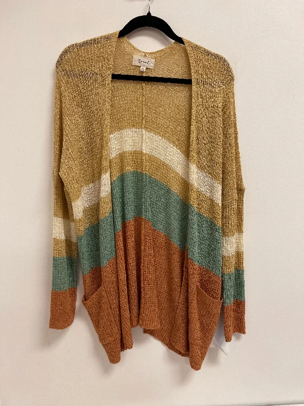 Sweater Cardigan By Clothes Mentor In Multi-colored, Size: S