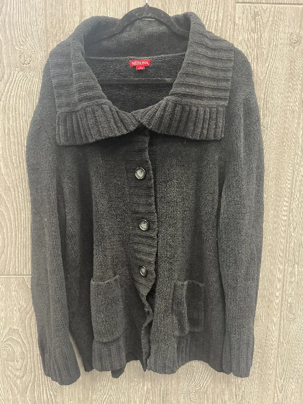 Sweater Cardigan By Merona In Black, Size: 2x