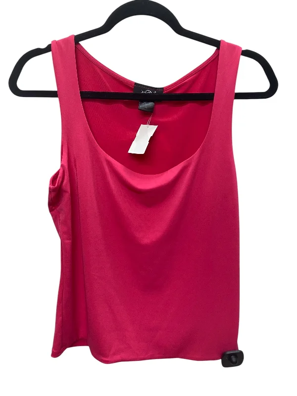 Top Sleeveless Basic By Cme In Pink, Size: Xl