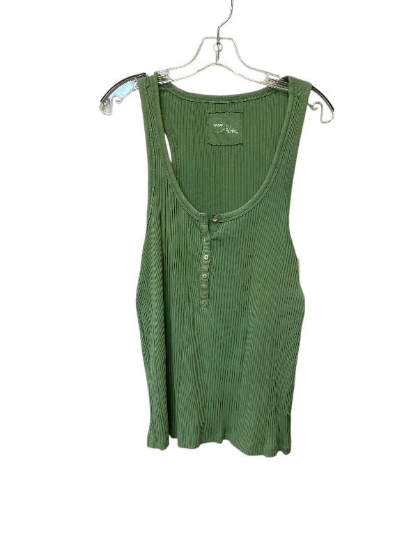 Top Sleeveless By Aerie In Green, Size: Xl