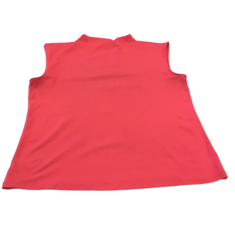 Top Sleeveless By Ann Taylor In Orange, Size: Xl