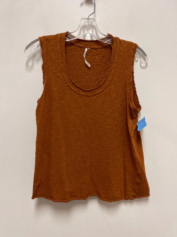 Top Sleeveless By Anthropologie In Brown, Size: S