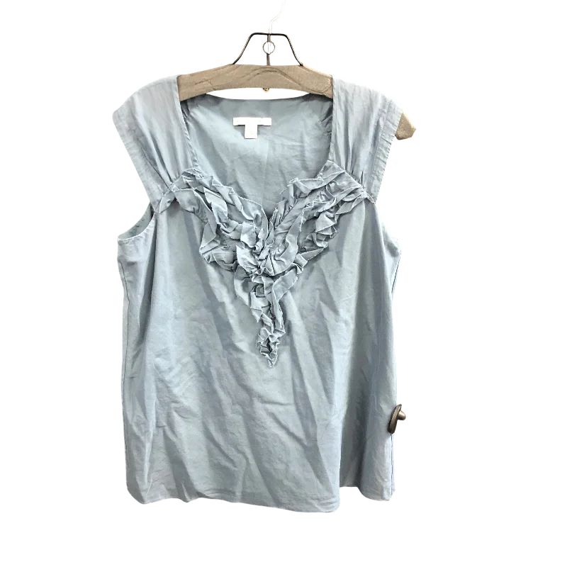 Top Sleeveless By Banana Republic In Grey, Size: M