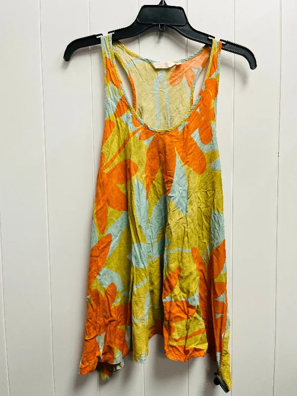 Top Sleeveless By Jams world In Orange, Size: L