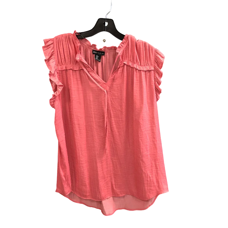 Top Sleeveless By Jones New York In Pink, Size: L