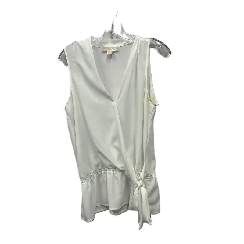 Top Sleeveless By Michael By Michael Kors In White, Size: M