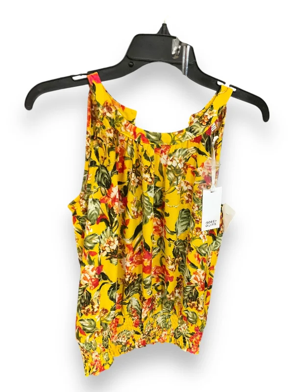 Top Sleeveless By Rose And Olive In Floral Print, Size: Xs