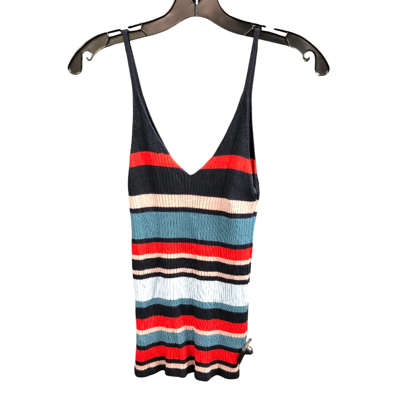 Top Sleeveless By SILENCE + NOISE In Striped Pattern, Size: S