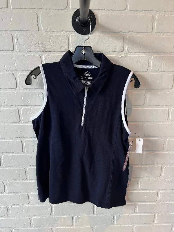 Top Sleeveless By Talbots In Navy, Size: Mp