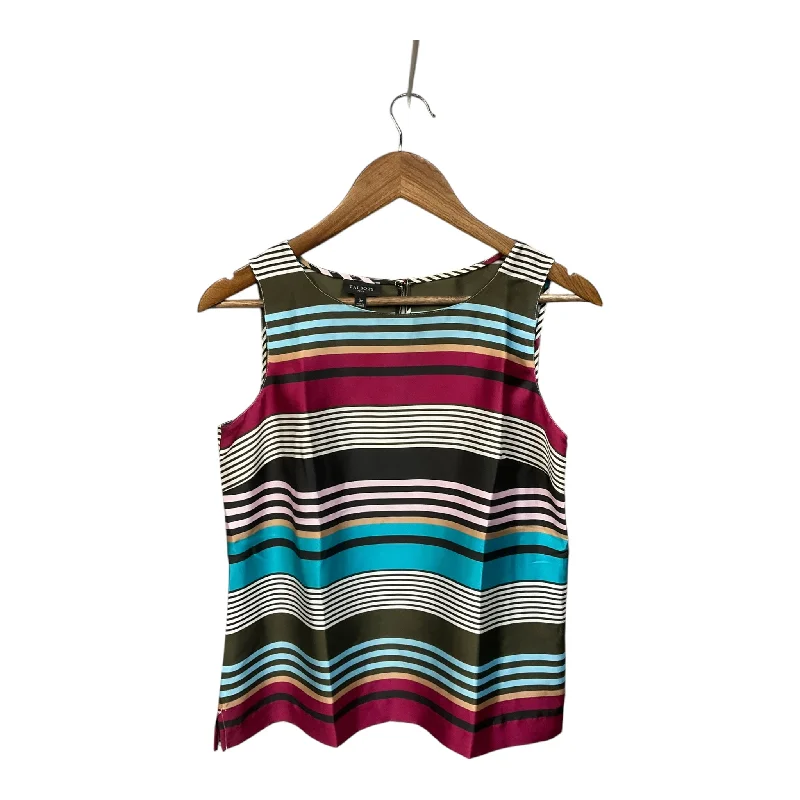 Top Sleeveless By Talbots In Striped Pattern, Size: S