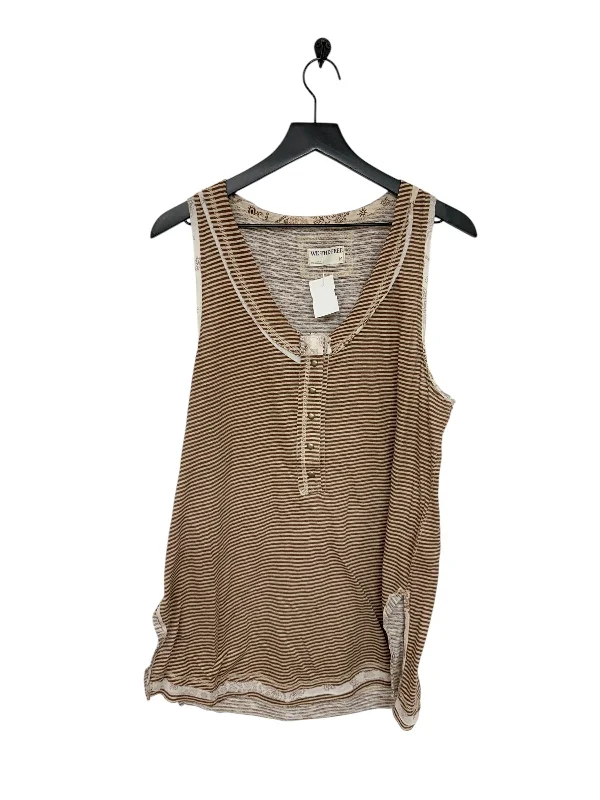 Top Sleeveless By We The Free In Striped Pattern, Size: M