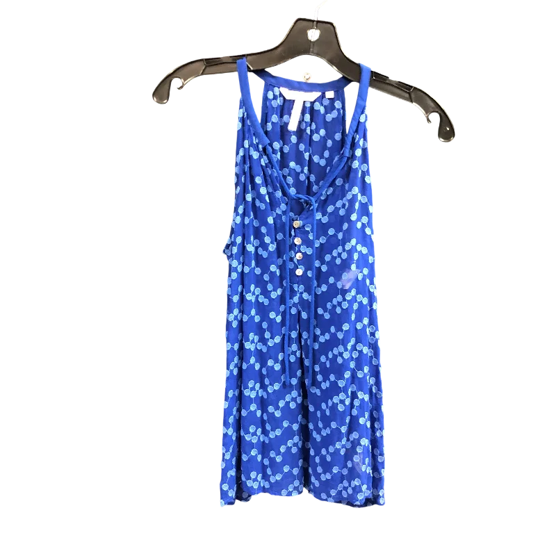 Top Sleeveless By ZOA  In Blue, Size: S