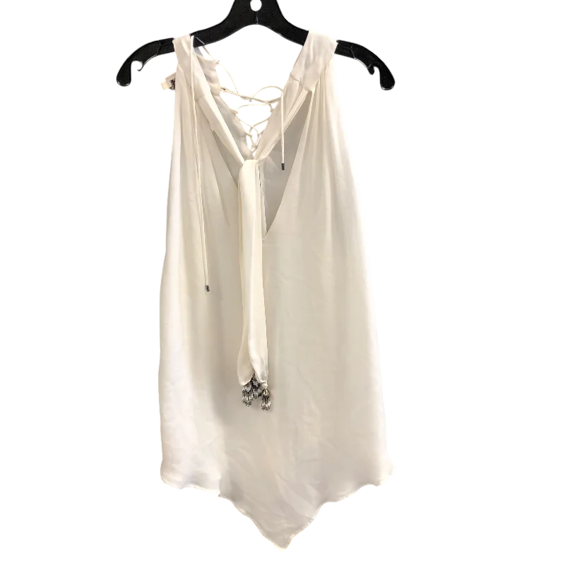 Top Sleeveless Designer By Haute Hippie In Cream, Size: L