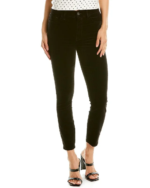 7 For All Mankind High-Waist Ankle Skinny Black Super Skinny Jean