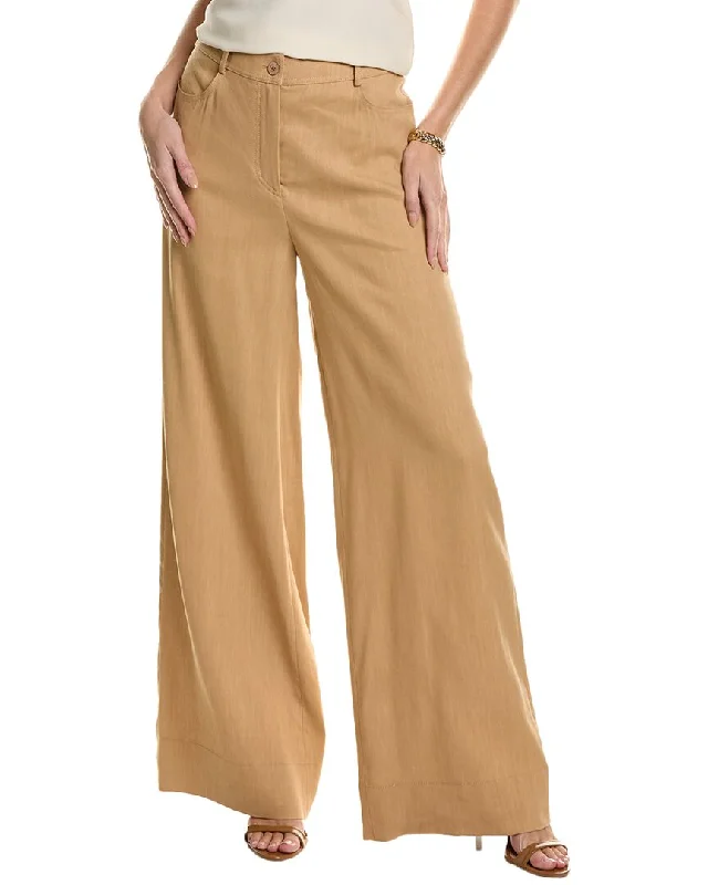 Alberta Ferretti Linen-Blend Trouser